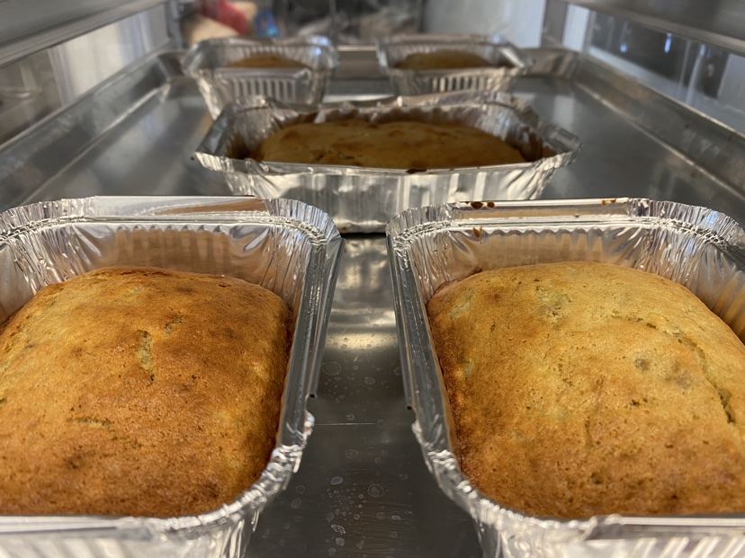 Banana bread loaves